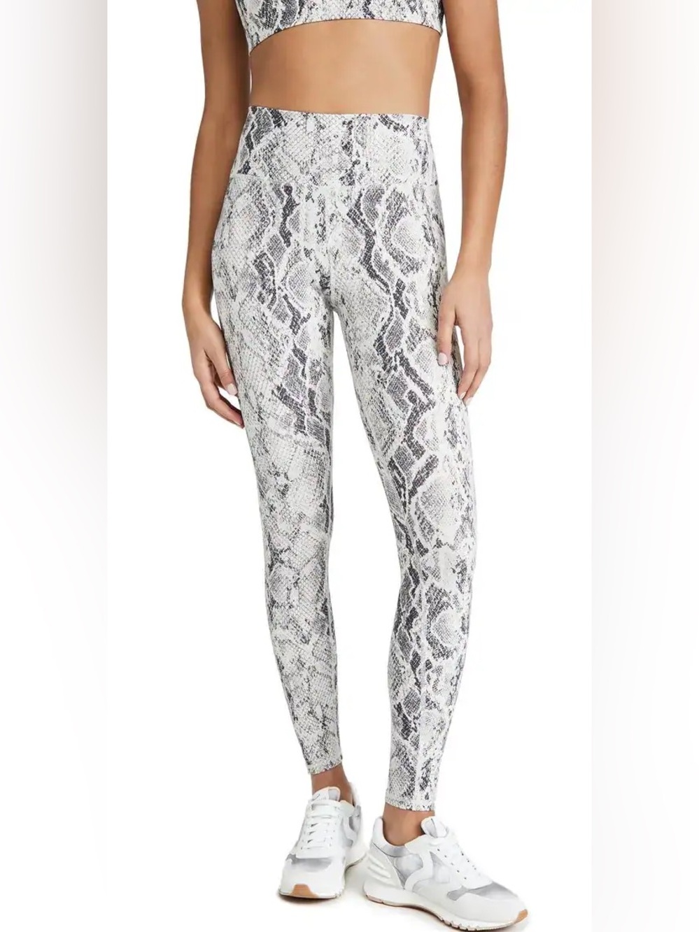 TNA Neutral Snake-Print High-Waist Jeggings